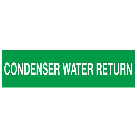 ANSI Pipe Markers Condenser Water Return - Pk/10